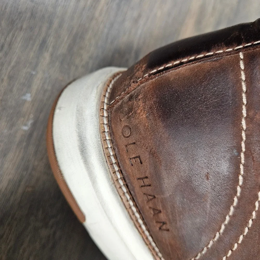 Cole Haan Men's 10M Chukka Boots Grand Atlantic 360 Water Resistant Nubuck Brown
